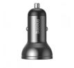 NABÍJEČKA DO AUTA BASEUS DIGITAL DISPLAY 2-PORT CAR CHARGER GREY