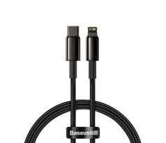 NABÍJECÍ A DATOVÝ KABEL BASEUS DATA PD20W TYPE-C TO LIGHTNING CABLE 100CM BLACK