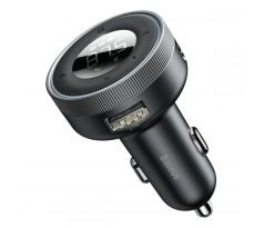 BASEUS CCLH-01 2-PORT CAR CHARGER + TRANSMITER FM BLACK
