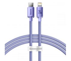 BASEUS CRYSTAL SHINE TYPE-C TO LIGHTNING CABLE PD20W 120CM PURPLE