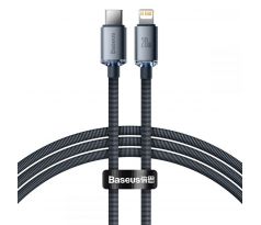 NABÍJECÍ A DATOVÝ KABEL BASEUS CRYSTAL SHINE TYPE-C TO LIGHTNING CABLE PD20W 120CM BLACK