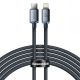 NABÍJECÍ A DATOVÝ KABEL BASEUS CRYSTAL SHINE TYPE-C TO LIGHTNING CABLE PD20W 200CM BLACK