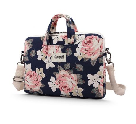 BRAŠNA NA NOTEBOOK CANVASLIFE BRIEFCASE LAPTOP 13-14 NAVY ROSE