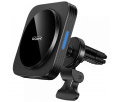 DRŽÁK DO AUTA S BEZDRÁTOVÝM NABÍJENÍM ESR HALOLOCK MAGNETIC MAGSAFE VENT CAR MOUNT WIRELESS CHARGER BLACK