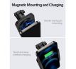 DRŽÁK DO AUTA S BEZDRÁTOVÝM NABÍJENÍM ESR HALOLOCK MAGNETIC MAGSAFE DASHBOARD CAR MOUNT WIRELESS CHARGER BLACK