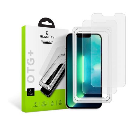 OCHRANNÉ TVRZENÉ SKLO GLASTIFY OTG+ 2-PACK iPhone 13 Pro Max / 14 Plus