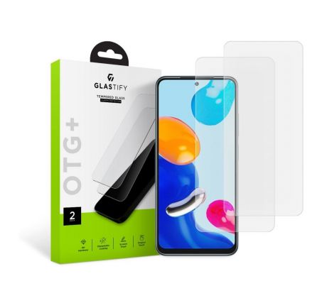 OCHRANNÉ TVRZENÉ SKLO GLASTIFY OTG+ 2-PACK XIAOMI REDMI NOTE 11 / 11S CLEAR