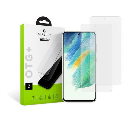 OCHRANNÉ TVRZENÉ SKLO GLASTIFY OTG+ 2-PACK SAMSUNG GALAXY S21 FE CLEAR