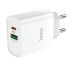 SÍŤOVÁ NABÍJEČKA NA MOBIL A TABLET HOCO C80A NETWORK CHARGER PD20W/QC3.0 WHITE