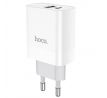 SÍŤOVÁ NABÍJEČKA NA MOBIL A TABLET HOCO C80A NETWORK CHARGER PD20W/QC3.0 WHITE