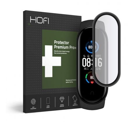 HYBRIDNÍ SKLO HOFI HYBRID GLASS XIAOMI MI SMART BAND 5 BLACK