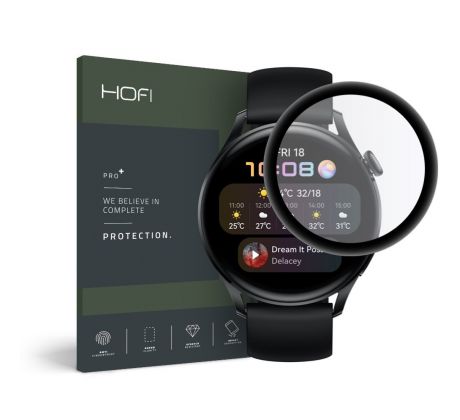 HYBRIDNÍ SKLO HOFI HYBRID GLASS HUAWEI WATCH 3 46MM BLACK