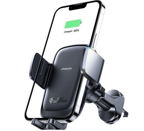 DRŽÁK DO AUTA S BEZDRÁTOVÝM NABÍJENÍM JOYROOM JR-ZS243 VENT CAR MOUNT WIRELESS CHARGER 15W BLACK