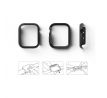 2KS V BALENÍ, SET 2 KRYTU RINGKE SLIM 2-PACK APPLE WATCH 7 (41 MM) CLEAR & MATTE BLACK