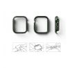2KS V BALENÍ, SET 2 KRYTU RINGKE SLIM 2-PACK APPLE WATCH 7 (41 MM) CLEAR & DEEP GREEN