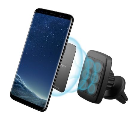 DRŽÁK DO AUTA S BEZDRÁTOVÝM NABÍJENÍM SPIGEN H12 VENT MAGNETIC CAR MOUNT HOLDER