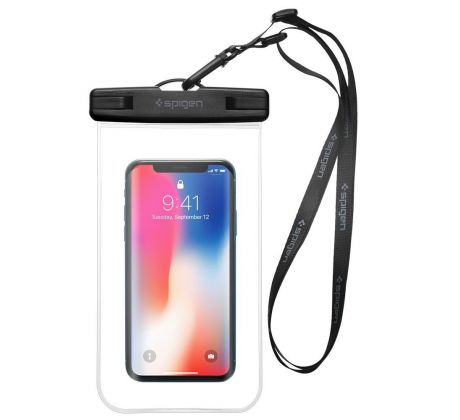 VODĚODOLNÉ POUZDRO SPIGEN A600 UNIVERSAL WATERPROOF CASE CRYSTAL CLEAR