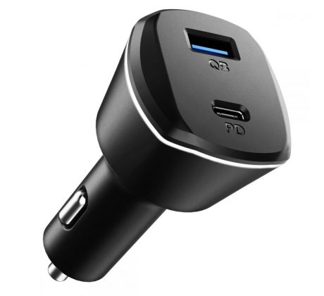 NABÍJEČKA DO AUTA SPIGEN PC1800 POWERARC 2-PORT CAR CHARGER PD30W/QC.3.0 BLACK