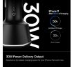 NABÍJEČKA DO AUTA SPIGEN PC1800 POWERARC 2-PORT CAR CHARGER PD30W/QC.3.0 BLACK