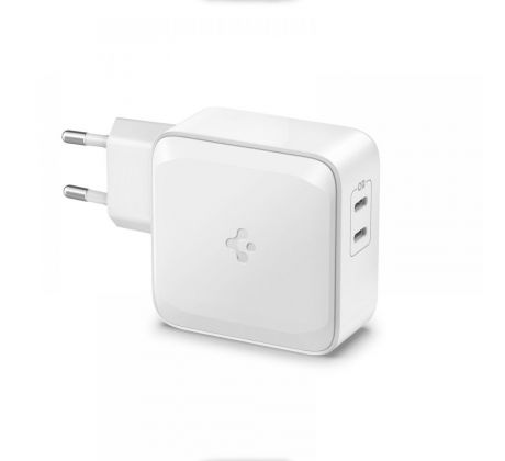 SÍŤOVÁ NABÍJEČKA NA MOBIL A TABLET SPIGEN PE2007EU POWERARC 2-PORT NETWORK CHARGER PD60W/QC3.0 WHITE