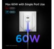 SÍŤOVÁ NABÍJEČKA NA MOBIL A TABLET SPIGEN PE2007EU POWERARC 2-PORT NETWORK CHARGER PD60W/QC3.0 WHITE