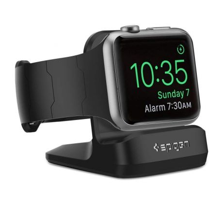 BEZDRÁTOVÁ NABÍJEČKA SPIGEN S350 NIGHT STAND APPLE WATCH 38 / 40 / 41 / 42 / 44 / 45 BLACK