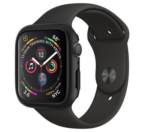 KRYT SPIGEN THIN FIT APPLE WATCH 4/5/6/SE (44MM) BLACK