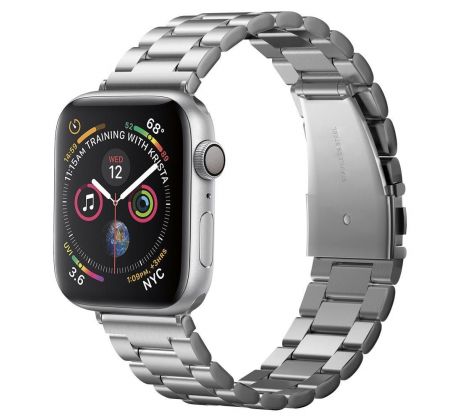 ŘEMÍNEK SPIGEN MODERN FIT BAND APPLE WATCH 6 / 7 / 8 / 9 / 10 / SE / ULTRA 1 / 2 (44 / 45 / 46 / 49 MM) SILVER