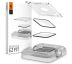 2KS V BALENÍ, SET 2 HYBRIDNÍCH SKEL SPIGEN PROFLEX ”EZ FIT” 2-PACK APPLE WATCH 7 / 8 / 9 (45 MM) CLEAR
