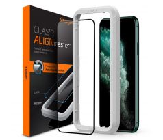 OCHRANNÉ TVRZENÉ SKLO SPIGEN ALM GLASS FC iPhone 11 Pro Max BLACK