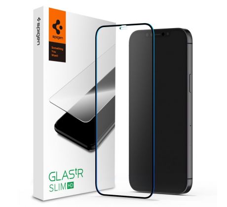 OCHRANNÉ TVRZENÉ SKLO SPIGEN GLASS FC iPhone 12 Pro Max BLACK