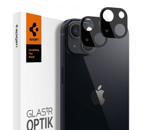 2KS V BALENÍ, SET 2 SKEL ZADNÍ KAMERY SPIGEN OPTIK.TR CAMERA PROTECTOR 2-PACK iPhone 13 mini  / 13 BLACK