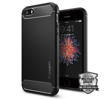 KRYT SPIGEN RUGGED ARMOR iPhone 5S/SE BLACK