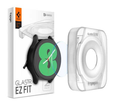 2KS V BALENÍ, SET 2 OCHRANNÝCH SKEL SPIGEN GLAS.TR ”EZ FIT” 2-PACK SAMSUNG GALAXY WATCH 4 40 MM