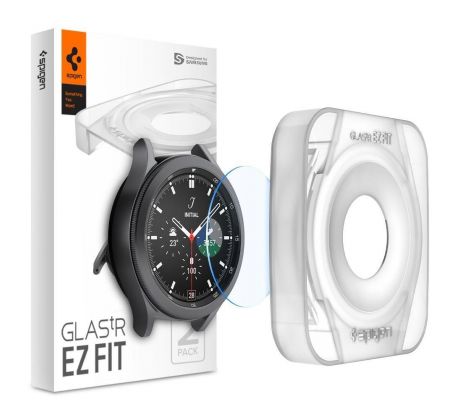 2KS V BALENÍ, SET 2 OCHRANNÝCH SKEL SPIGEN GLAS.TR ”EZ FIT” 2-PACK SAMSUNG GALAXY WATCH 4 CLASSIC 46 MM