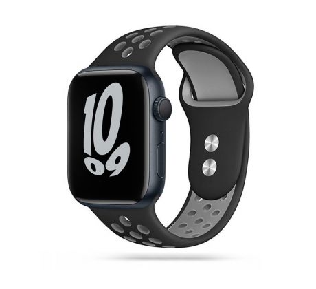 ŘEMÍNEK TECH-PROTECT SOFTBAND APPLE WATCH 4 / 5 / 6 / 7 / 8 / 9 / SE / ULTRA 1 / 2 (42 / 44 / 45 / 49 MM) BLACK/GRAY