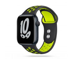 ŘEMÍNEK TECH-PROTECT SOFTBAND APPLE WATCH 4 / 5 / 6 / 7 / 8 / 9 / SE / ULTRA 1 / 2 (42 / 44 / 45 / 49 MM) BLACK/LIME