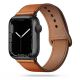 ŘEMÍNEK TECH-PROTECT LEATHERFIT APPLE WATCH 4 / 5 / 6 / 7 / 8 / 9 / SE / ULTRA 1 / 2 (42 / 44 / 45 / 49 MM) BROWN