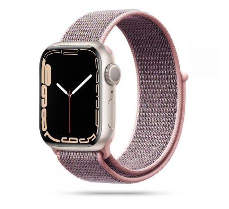 ŘEMÍNEK TECH-PROTECT NYLON APPLE WATCH 4 / 5 / 6 / 7 / 8 / 9 / SE (38 / 40 / 41 MM) PINK SAND