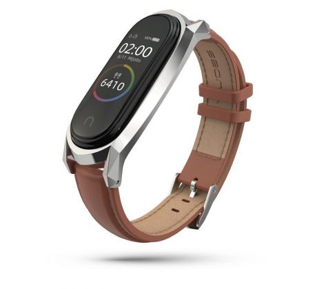 ŘEMÍNEK TECH-PROTECT HERMS XIAOMI MI SMART BAND 5 / 6 / 6 NFC BROWN