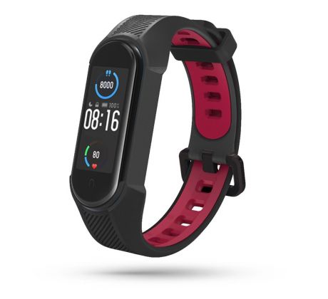 ŘEMÍNEK TECH-PROTECT ARMOUR XIAOMI MI SMART BAND 5 / 6 / 6 NFC BLACK/RED