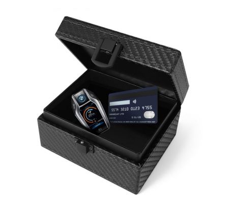 FARADAYA TECH-PROTECT V3 KEYLESS RFID SIGNAL BLOCKER BOX CARBON