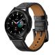 ŘEMÍNEK TECH-PROTECT LEATHER SAMSUNG GALAXY WATCH 4 / 5 / 5 PRO / 6 BLACK