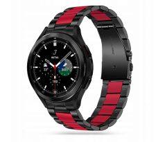 ŘEMÍNEK TECH-PROTECT STAINLESS SAMSUNG GALAXY WATCH 4 / 5 / 5 PRO / 6 / 7 / FE BLACK/RED