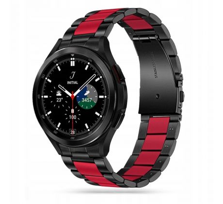ŘEMÍNEK TECH-PROTECT STAINLESS SAMSUNG GALAXY WATCH 4 / 5 / 5 PRO / 6 / 7 / FE BLACK/RED
