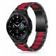 ŘEMÍNEK TECH-PROTECT STAINLESS SAMSUNG GALAXY WATCH 4 / 5 / 5 PRO / 6 BLACK/RED