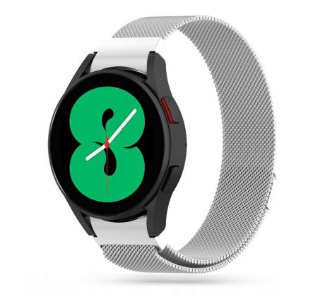 ŘEMÍNEK TECH-PROTECT MILANESEBAND ”2” SAMSUNG GALAXY WATCH 4 / 5 / 5 PRO / 6 / 7 / FE SILVER