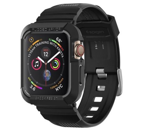 ŘEMÍNEK SPIGEN RUGGED ARMOR ”PRO” APPLE WATCH 4 / 5 / 6 / 7 / 8 / 9 / SE (44 / 45 MM) BLACK