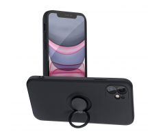 Forcell SILICONE RING Case  iPhone 11 černý