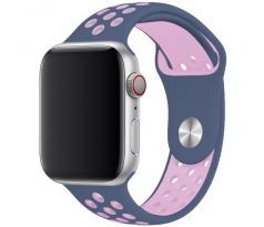 Řemínek pro Apple Watch (38/40/41mm) Sport, sea blue-light pink (velikost S)